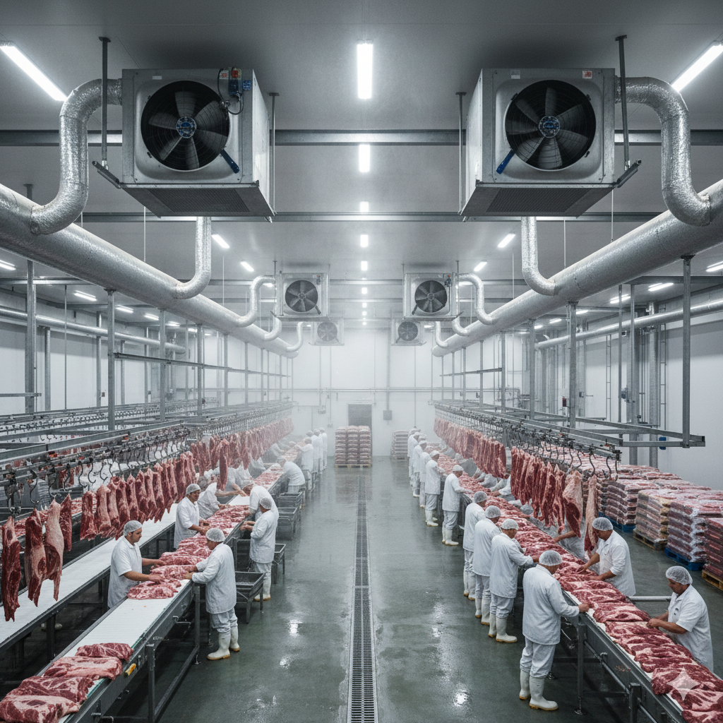 Controle de umidade em indústria frigorífica