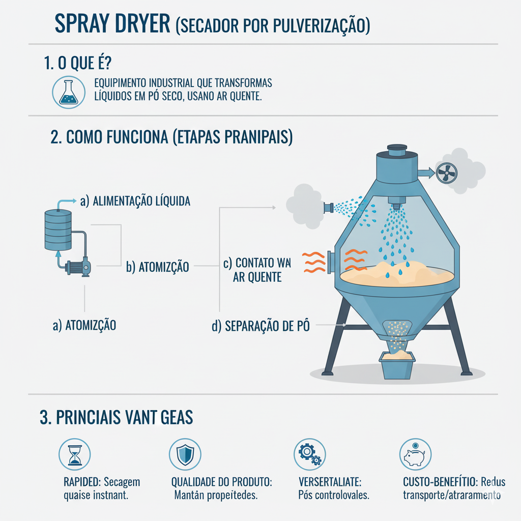 Como funciona um Spray Dryer? Como funciona um Spray Dryer?