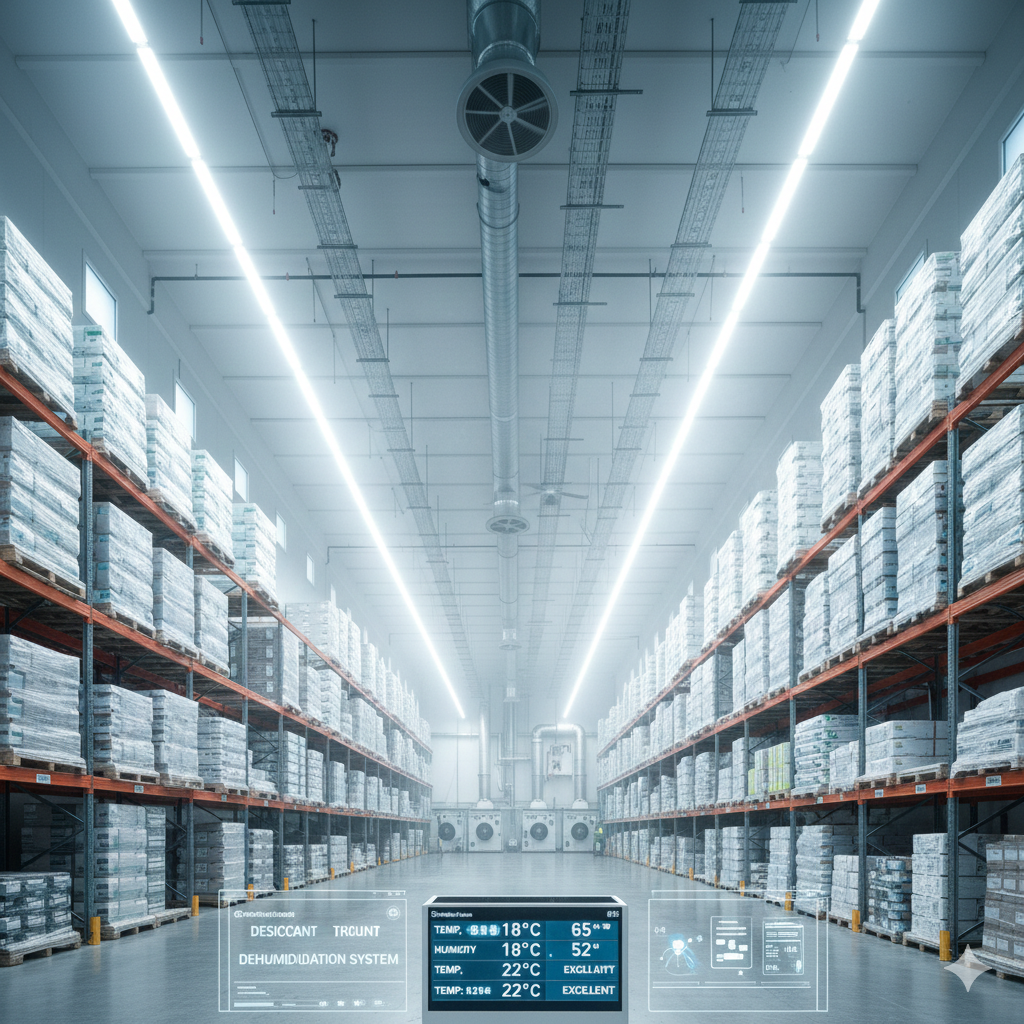 Galpão desumidificado