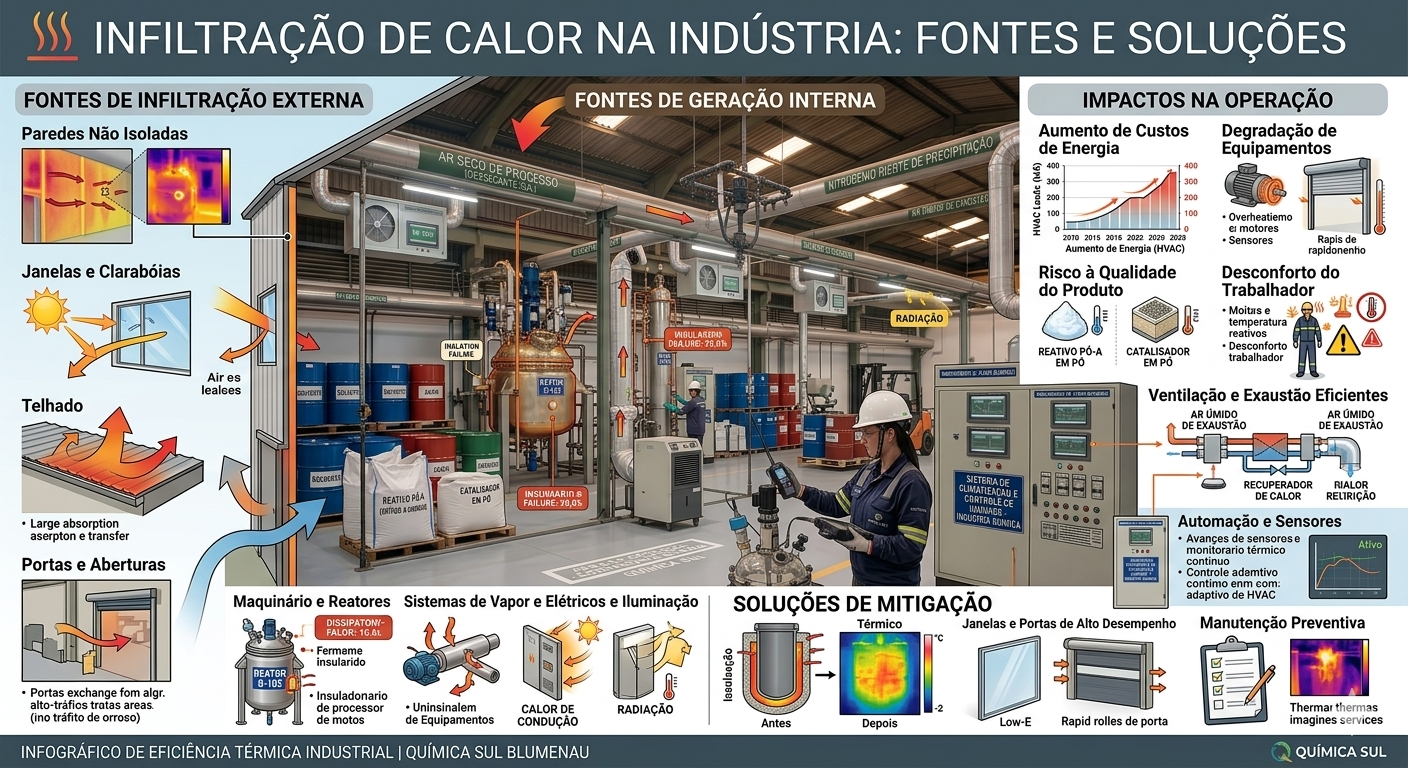 Como ocorre a Infiltração de calor? Como ocorre a Infiltração de calor?