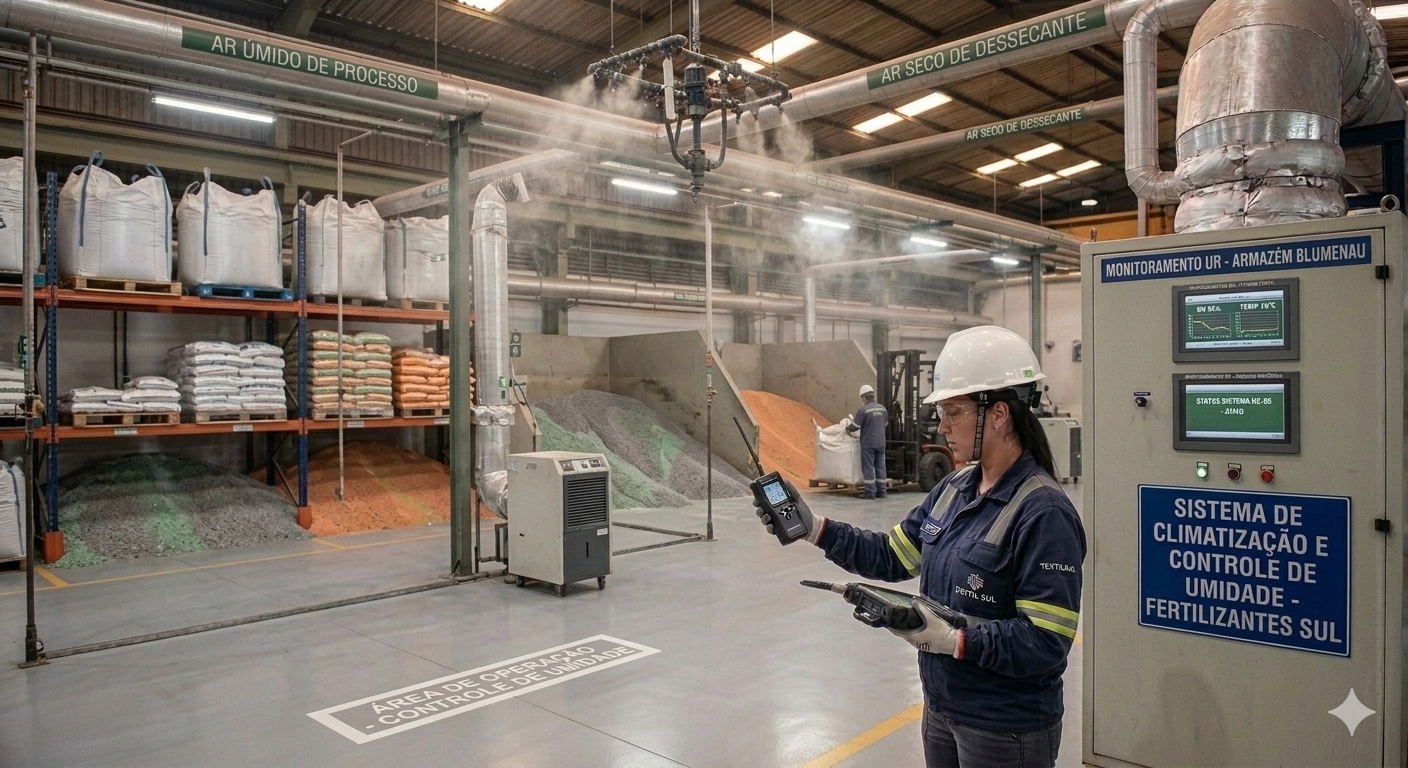 Como reduzir umidade em galpão industrial rapidamente