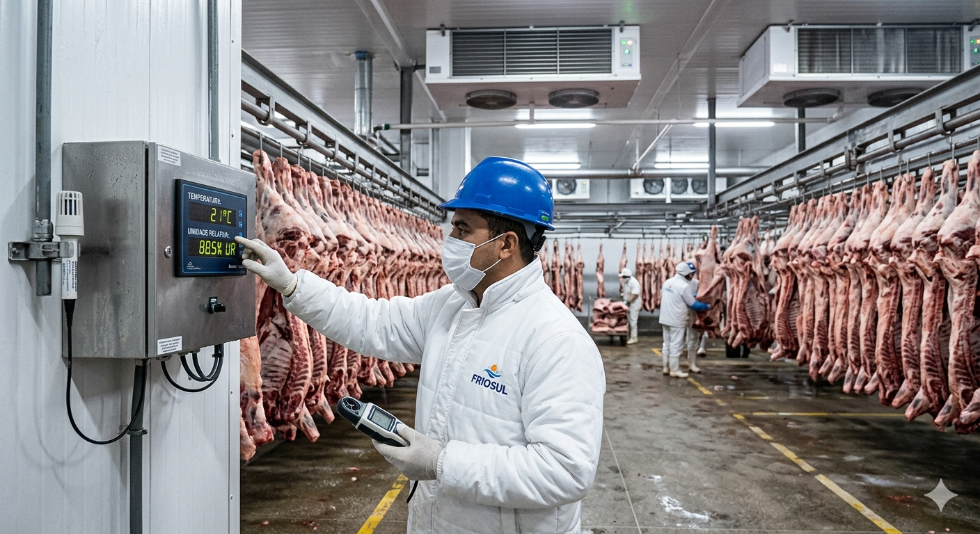 Controle de umidade em frigoríficos