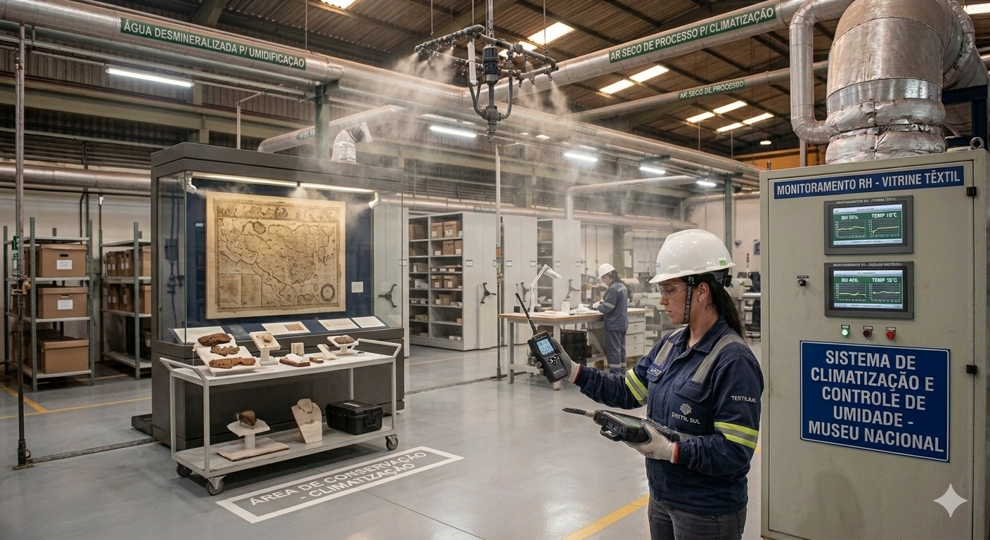 Controle de umidade em museus
