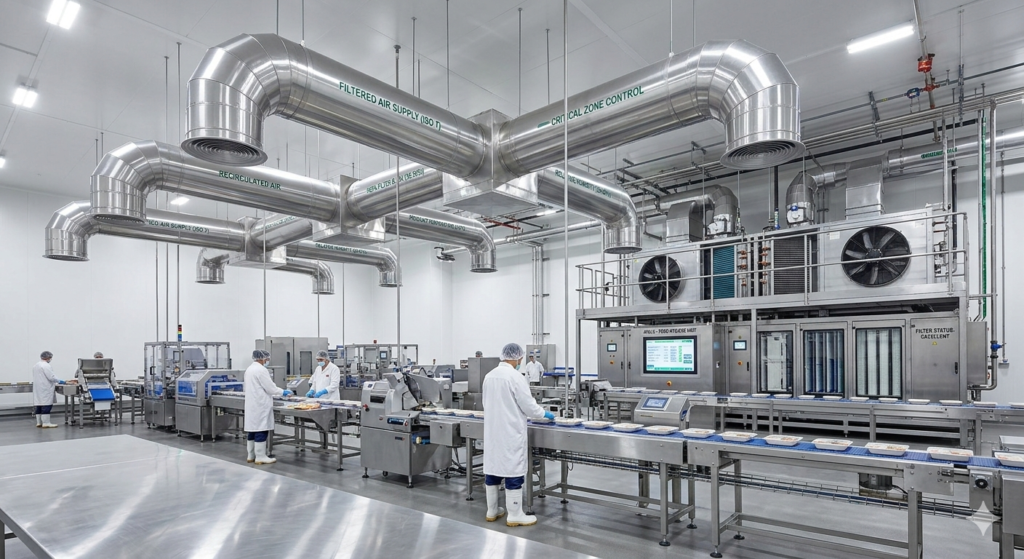 HVAC para indústrias alimentícias