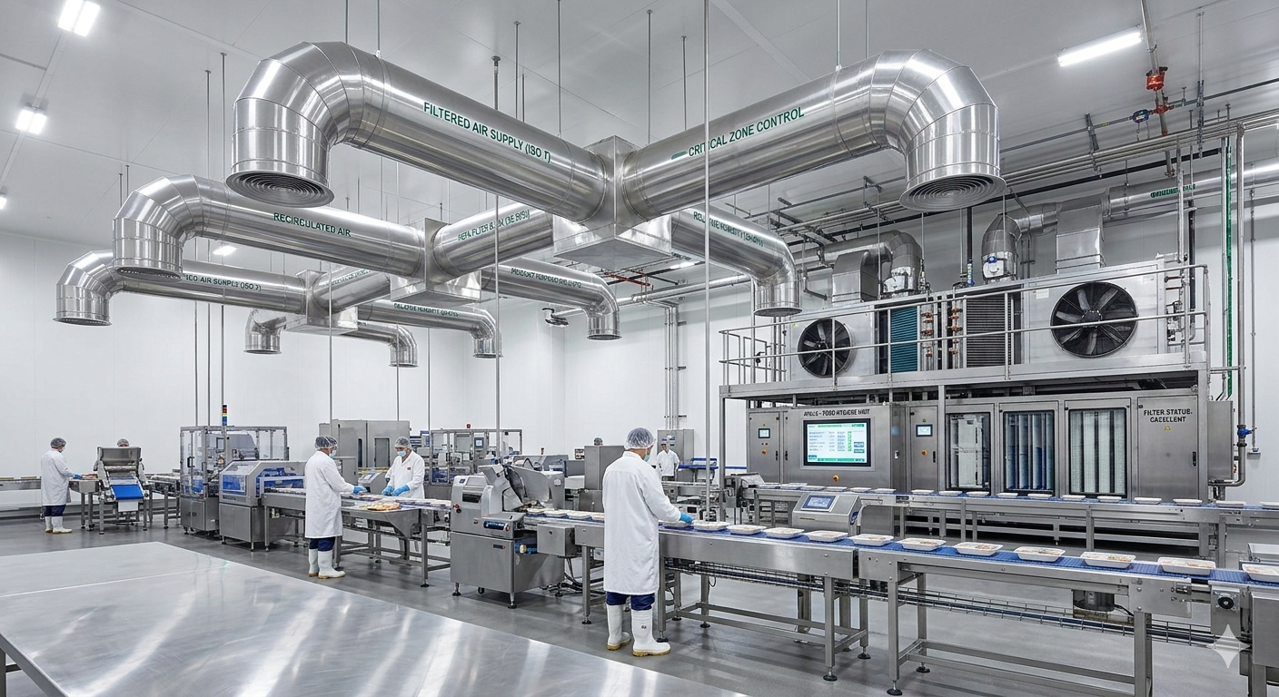 HVAC para indústrias alimentícias