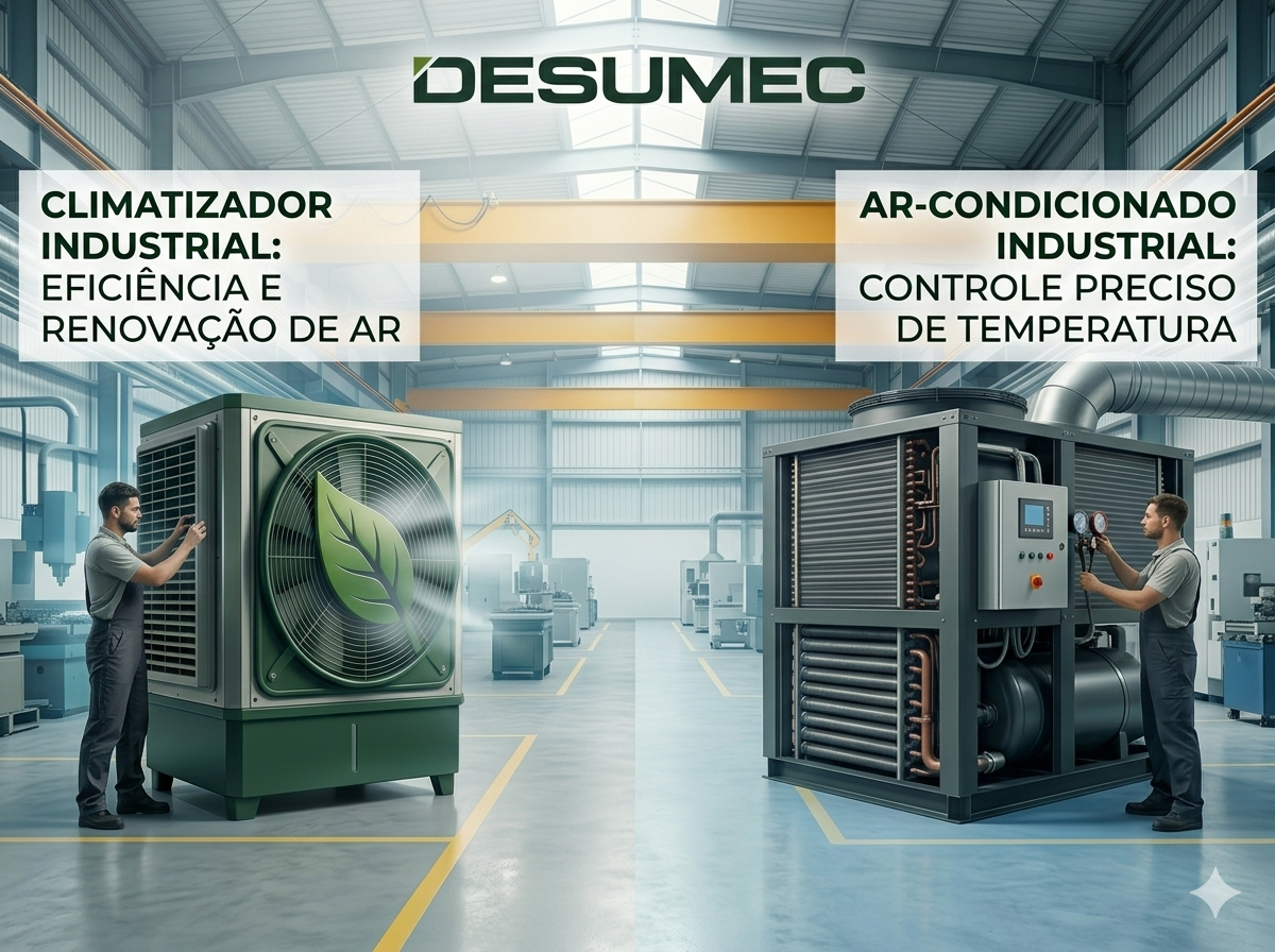 Climatizador industrial ou ar-condicionado industrial Climatizador industrial ou ar-condicionado industrial