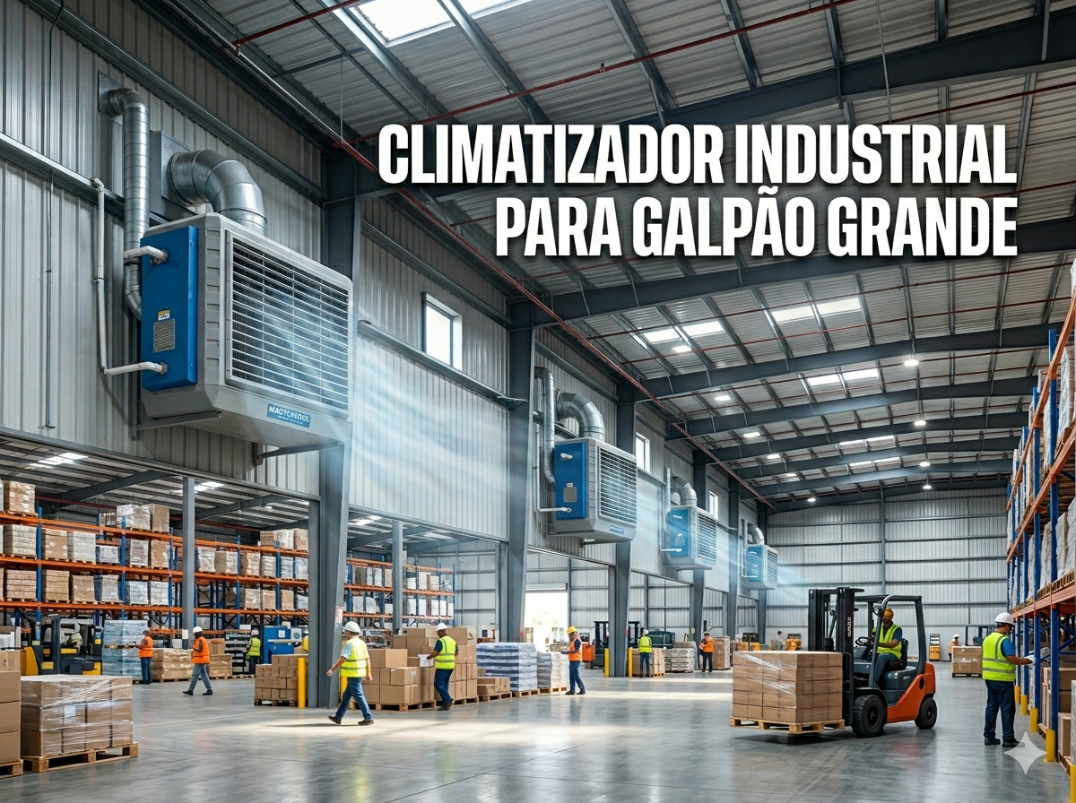 Climatizador industrial para galpão grande Climatizador industrial para galpão grande
