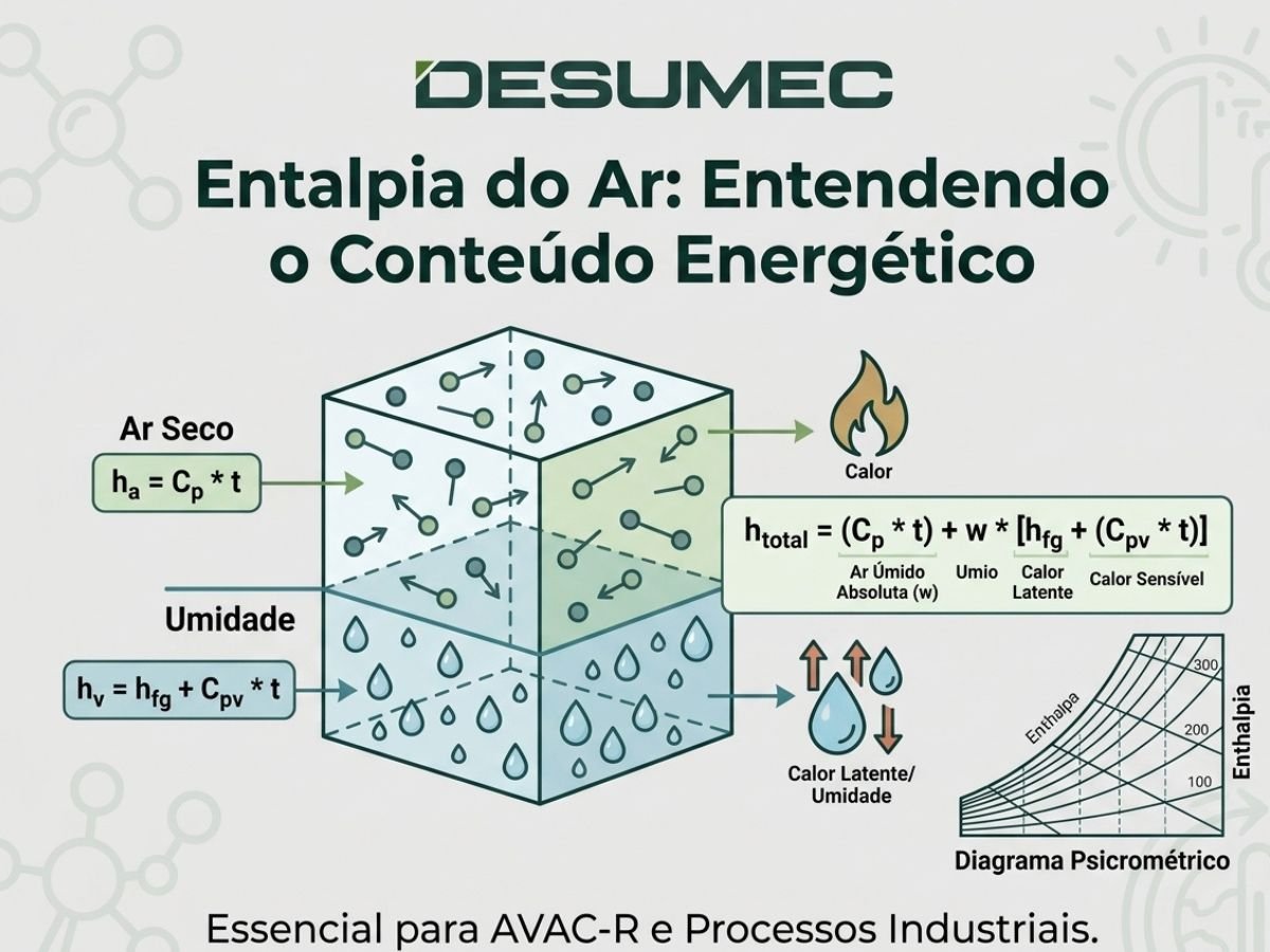 Como calcular a Entalpia do ar