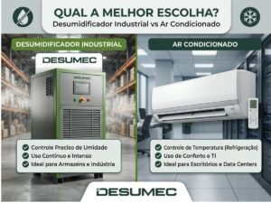 Desumidificador vs ar condicionado