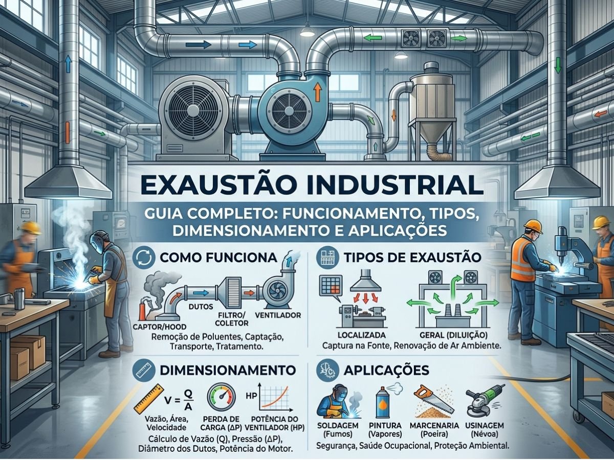 Exaustão industrial
