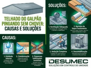 Telhado do Galpão Pingando sem Chover Causas e Soluções